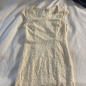 Cream Lace Dress